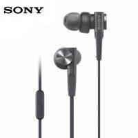 SONY MDR-XB55AP Premium In-Ear Extra Bass หูฟังหูฟังสเตอริโอ3.5มม. หูฟังแบบมีสายกีฬาชุดหูฟังไมโครโฟนแฮนด์ฟรีสำหรับ Xiaomi/huawei/samsung โทรศัพท์