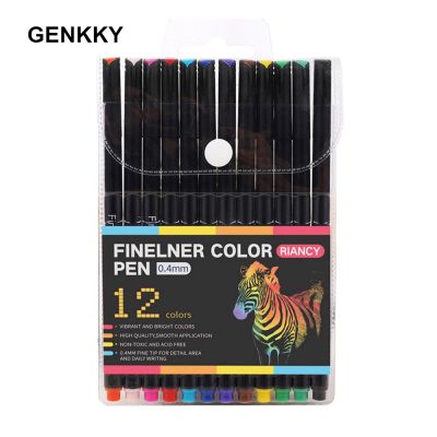 1Set Multi-color Marker Pen Colorful Neutral Permanent Fineliner Markers Set Pens For School Office Set Ink Pen Art Supplies
