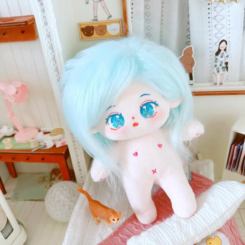 20cm Have a bone No bone Cute Doll Blue Hair Idol Dolls Winter ...