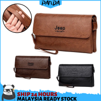 PSW01 PANDA SHOP READY STOCK Mens Wallet Business Purse Large Capacity Men Handbag Wallet men Wallet lelaki Bag men