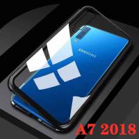 Case Samsung A7 2018 เคสซัมซุง A72018 สินค้าพร้อมจัดส่ง เคสแม่เหล็ก เคสประกบ360 Magnetic Case 360 degree ซัมซุง เคสซัมซุง เคสมือถือ เคสกันกระแทก