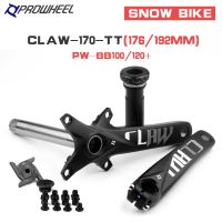 PROWHEEL Fat Bicycle Crankset 170MM Snow Bike Crankset Bottom Bracket 179mm 192mm Double Chainring 104BCD 96BCD e-Bike Parts