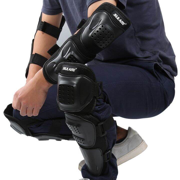 4pcs-set-motorcycle-bike-racing-skating-elbow-knee-shin-armor-guard-protector-guards-protective-motocross-cycling-sport-gear-pad-knee-shin-protection