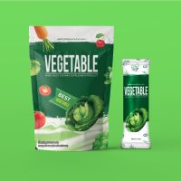 NINE VEGETABLE ดีท็อกซ์น้ำผักกลิ่นปีโป้ เครื่องดื่มปรุงสำเร็จชนิดผง 25 ซอง