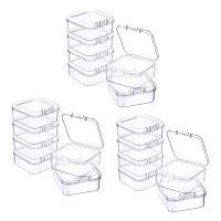 18 Pieces Mini Plastic Clear Storage Box for Collecting Small Items, Beads, Jewelry, Business Cards