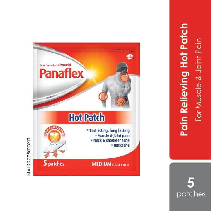 Alpro Pharmacy Panaflex Hot Patch 5s Fast Acting in 80 Seconds