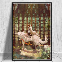 Princess Mononoke Studio Ghibli Anime Posters And Prints Canvas Painting Wall Pictures For Living Room Decoration Home Decor