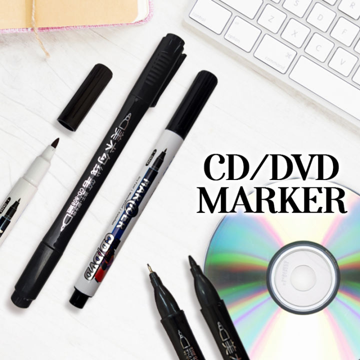 VC Art CD/DVD Permanent Marker TwinHead Waterproof Dry Fast