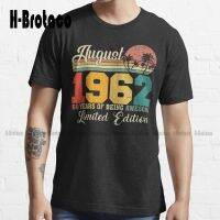 August 1962 60 Years Of Being Awesome Limited Edition Since Old Vintage Gift Trending T-Shirt Xs-5Xl Make Your Design Streetwear