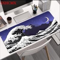 ญี่ปุ่น Waves Mouse Pad เครื่องเกม XL บ้านที่กำหนดเองคอมพิวเตอร์ HD Mouse Pad XXL Mechanical Keyboard Pad พรมกันลื่น Office Mouse Pad