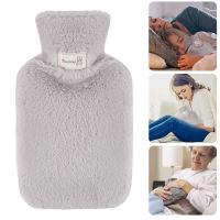 Water-filled PVC hot water bottle imitation rabbit plush water injection large hand warmer hot compress belly warmer