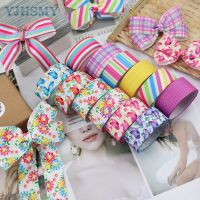 Floral Wired Edge Ribbon 1 Inch X 5 Yards Butterfly Spring Summer Flower Print Ribbon Afternoon Tea Party Ribbons Gift Wrapping