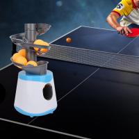 กลางแจ้งแบบพกพาเด็กเด็กปิงปองเครื่อง Ping Pong Launcher Exerciser