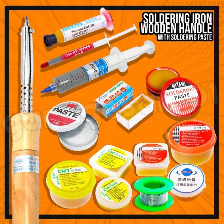 Soldering Iron Set and Soldering Lead 20 Grams, Soldering Paste