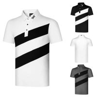 New Spot Golf Apparel Mens Short Sleeve T-shirt Summer Competition Ball Jersey Sports Clothing Quick Drying Sweatshirt