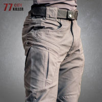 กางเกงยุทธวิธีผู้ชายกันน้ำสวมใส่ SWAT Combat ทหารกางเกงชาย Multi-Pockets ปีนเขา Joggers Mens Cargo Pants