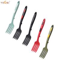 อุปกรณ์ทำอาหารที่ยืดหยุ่น Multi-Function Spaghetti Server ส้อมซิลิโคนสลัดส้อม Whisking Serving Party ผลไม้ขนม Picks