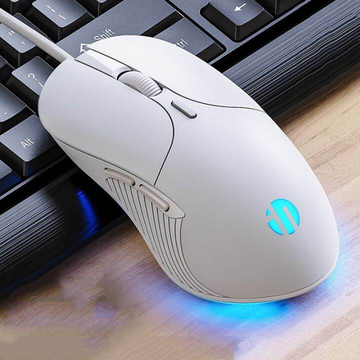 Inphic PB1ธุรกิจสำนักงานเงียบมาโครเมาส์แบบมีสายเล่นเกม,ความยาวสายเคเบิล ...