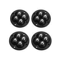 4pcs Caster Wheels 360 Degree Swivel Mini Self Adhesive Caster Wheels for Trash Can Furniture Storage Box Paste Universal Pulley Furniture Protectors