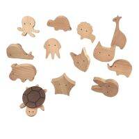 【LZ】∏❀  Nordic Animal Shape Cabinet Handles Wooden Drawer Knobs Kids Safety with Screws Furniture Handle Door Pulls