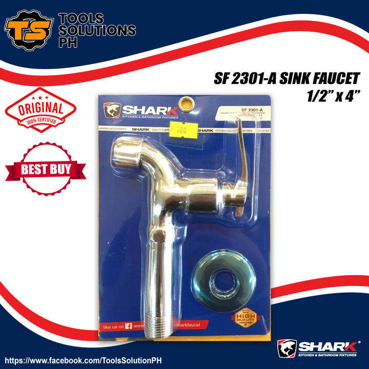 SHARK SF2301A SINK FAUCET 1/2" X 4" Lazada PH