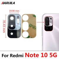 เลนส์กระจกกล้องถ่ายรูปสำหรับ Xiaomi Redmi Note 10S กระจกกล้องหลังด้านหลังพร้อมกาวสำหรับ Xiaomi Redmi Note 10 Pro Note 10 5G เลนส์กล้องถ่ายรูป