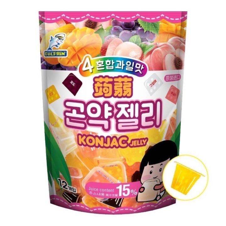 เยลลี่ญี่ปุ่น-รวมรส-captain-dolphin-konjac-jelly-มี4รสผลไม้ชาติใน1ห่อ-เจลลี่-เยลลี่นำเข้าจากญี่ปุ่น-เยลลี่บุกผลไม้-เยลลี่บุก-ขนมเจลลี่