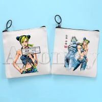 Jojo Bizarre Adventure Stone Ocean Canvas Coin Purse Coin Purse Collection Canvas Bag Small Wallet Zipper Key Bag Hand Gift