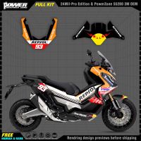 ๑ PowerZone Custom Team Graphics Decals 3M Stickers Kit For HONDA X-ADV 750 Sticker 001