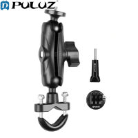 PULUZ PU701B มอเตอร์ไซด์จักรยาน Handlebar Mount Bracket รถจักรยานยนต์จักรยานผู้ถือกล้อง1/4นิ้วสกรูกีฬากล้องอะแดปเตอร์ติดตั้งสำหรับ GoPro Hero 11/10/9/8 INSTA360 One/ X2/ X3 /GO2