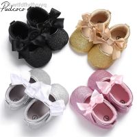 【hot】✳  2019 Baby Toddler Kids Bow Loving Shoes Up Glitter Crib Sole Sneaker