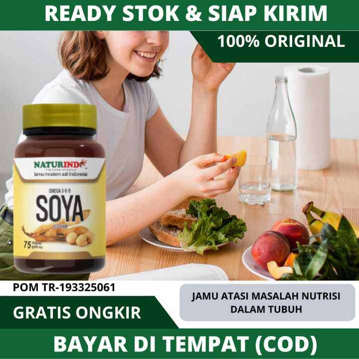 VITAMIN ENAK MAKAN SOYA LECITHIN 75 KAPSUL GOLD OMEGA 369 NATURINDO