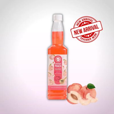 น้ำผลไม้ เข้มข้น Japanese Peach Fruit พีช (Aroma) 730 ml./ขวด