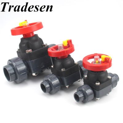 1Pcs I.D20-50mm UPVC Gate Diaphragm Valve Aquarium Fish Tank Pipe Fittings Garden Home Irrigation Watering Tube Connector Pipe Fittings Accessories