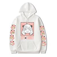 Kawaii Anime Spy X Family Hoodie Manga Anya Forger Print Hooded Sweatshirts Pure Cotton MenS Cosplay Hip Hop Pullovers Unisex Size Xxs-4Xl