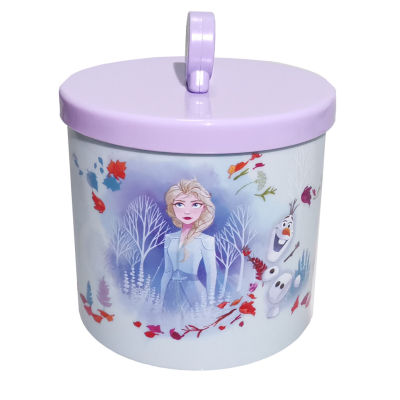 กล่องเก็บของ กล่องเอลซ่า แอนนา Frozen ซีรี่ย์ เจ้าหญิงเอลซ่าสีม่วง ที่เก็บของมีฝาปิด สูง 11 ซม