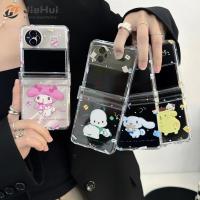 JieHui เหมาะสำหรับ VIVO X flip เคสโทรศัพท์แฟชั่น Sanrio สามชิ้น