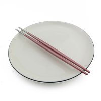 5Pairslot Japanese Korean Chinese Chopsticks Black Gold Stainless Steel Sushi Chopstick Tableware 23cm Drop Shipping