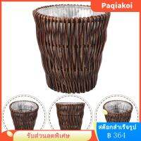 Paqiakoi ถังขยะ Rattan สามารถสานถังขยะสไตล์อภิบาลได้