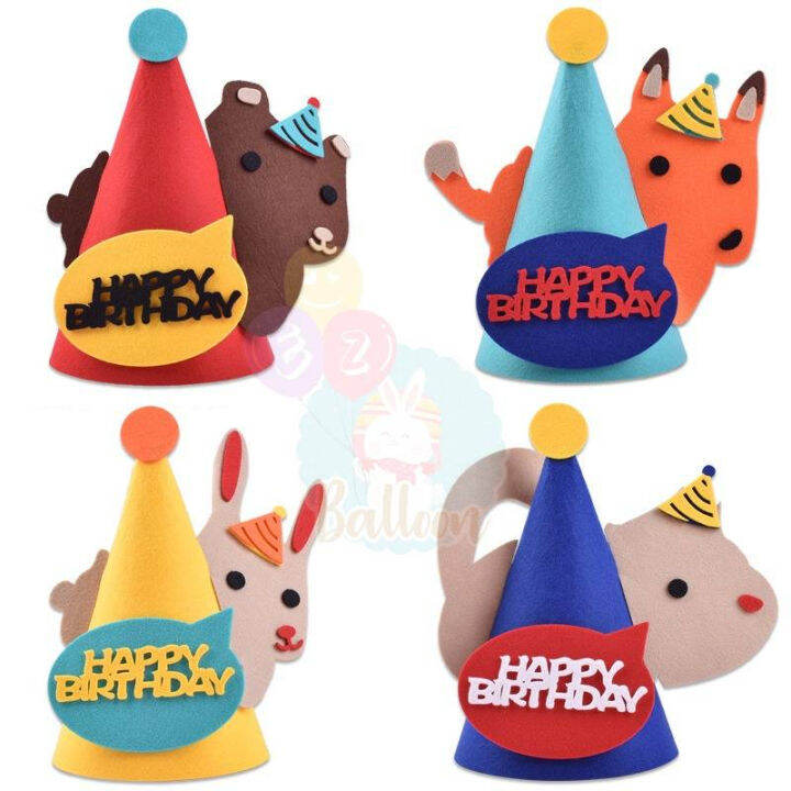 พร้อมส่งจากไทย-หมวกวันเกิด-หมวกhappy-birthday-สำหรับงานปาร์ตี้