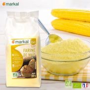 Bột bắp hữu cơ Markal, bột ngô nguyên liệu làm bánh, váng sữa