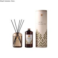 【LZ】∏◐  Coleção de Fragrâncias a Óleo Jardim Molhado Westin Garrafa de Aromaterapia de Chá Branco 500ml Conjunto de Fibra Preta