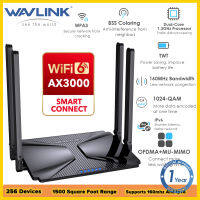 Wavlink เราเตอร์ AX3000 Wi-Fi 6เราเตอร์802.11ax ไร้สายกิกะบิตตาข่ายรองรับ160MHz และ IPv6 | MU-MIMO | Ofdma | WPA3