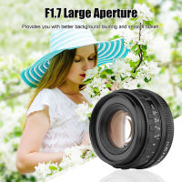 F1.7 Large Aperture Camera Lens Manual Focus Prime Lens PK Mount Replacement for Pentax K1/ K-1 Mark II Full Frame Cameras 50mm