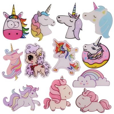 1Pcs Unicorn Cloud Rainbow Acrylic Brooch Good Quality Pin Backpack Clothes Decoration Badges Party Birthday Gift Present