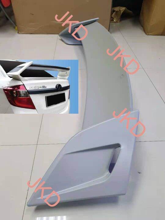 Spoiler Perodua Axia Amg Style Rear Roof Spoiler Trunk Boot Wing Metallic Black Abs