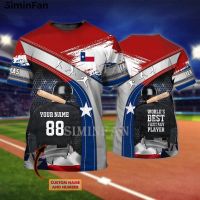 2023 new arrive- xzx180305   Baseball Player Personalized Name 3D Printed Mens T-Shirt Male Summer Tee Top Casual Beach Shirt Unisex Women Fashion Streetwear free custom name logoï¼‰ S-5XL