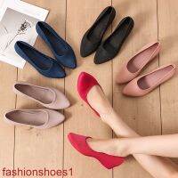 Fashionshoes1 พร้อมแจ้งผู้หญิงตื้นปากเยลลี่รองเท้าทำงานรองเท้าแตะนุ่ม kasut แบนส้นปริ๊นเซshoes