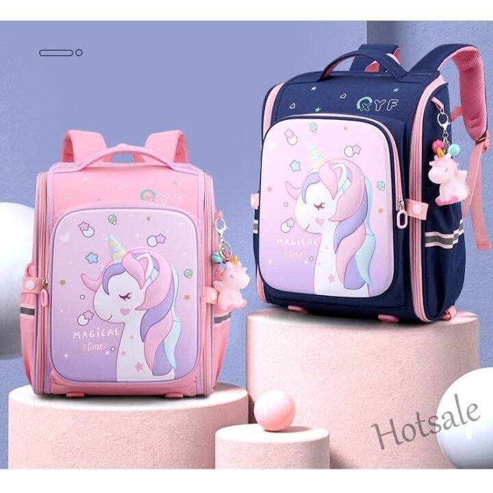 hot-sale-c16-ready-stock-childrens-cartoon-schoolbag-students7-12year-old-backpack-girls-gift