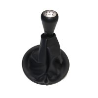 5/6 Speed black Leather Gear Shift Knob Gearstick Gaiter Boot For Citroen Berlingo III MK3 For Peugeot Partner 2008-on